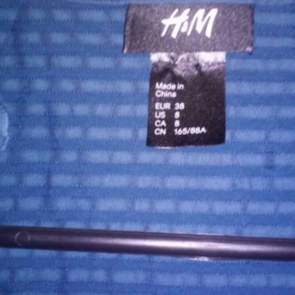 Vintage style Navy pinstriped a-line dress - Picture 3 of 3