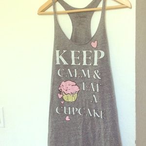 Keep Calm and Eat a Cupcake Tank Top