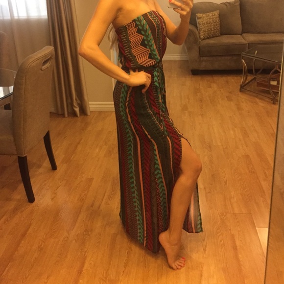 ❣️Aztec Print Multi Color Dress - Picture 2 of 4