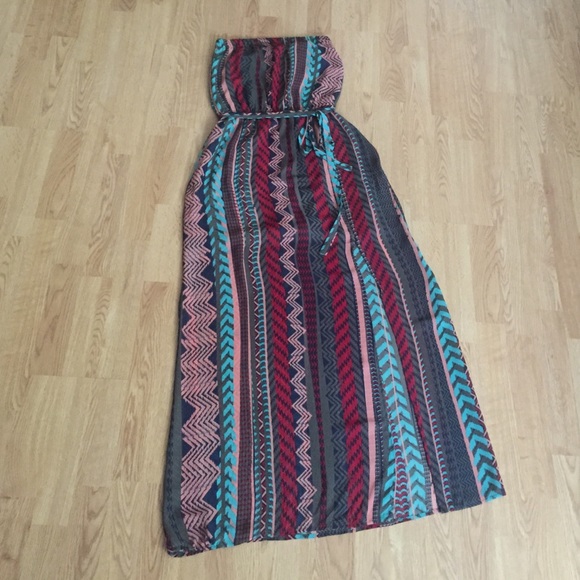 ❣️Aztec Print Multi Color Dress - Picture 3 of 4