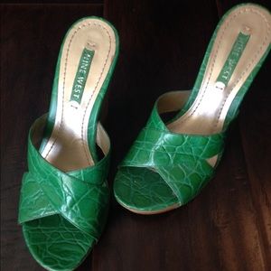 Kelly green wedges only worn once
