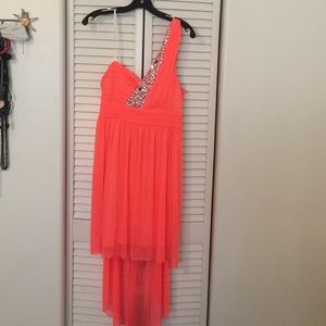 Coral  cocktail dress