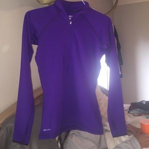 Purple Nike Pro Half Zip