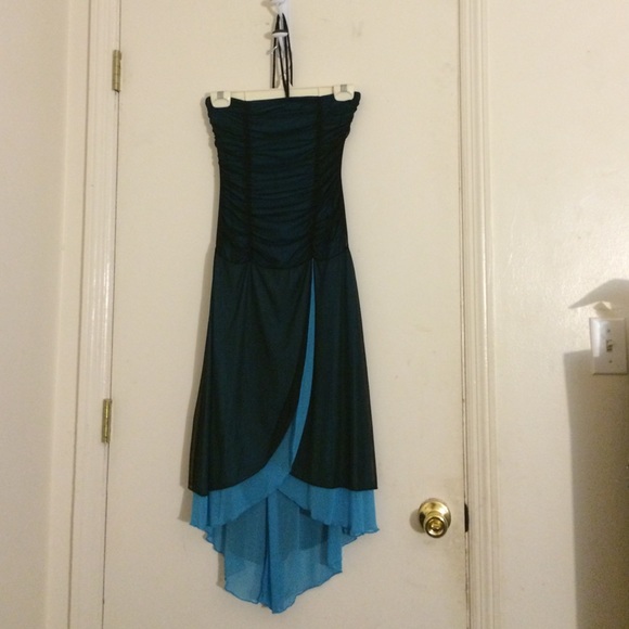 Halter top high-low dress