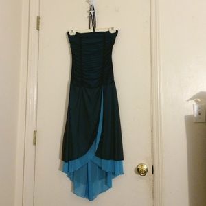 Halter top high-low dress