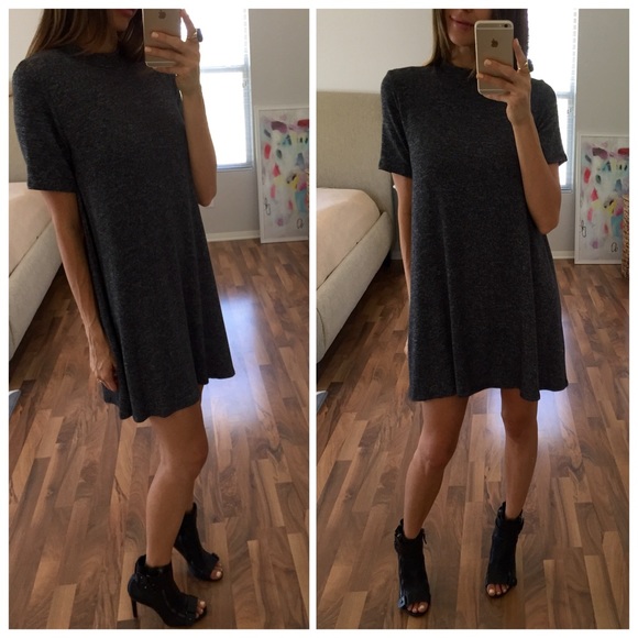 Sold • Dark Charcoal Tunic / Dress - Picture 2 of 4