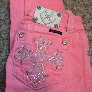Pink miss me jeans