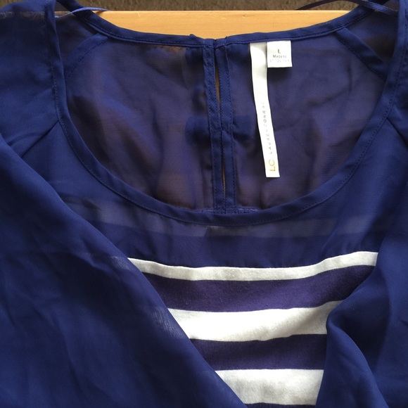 Striped Lauren Conrad top - Picture 4 of 4