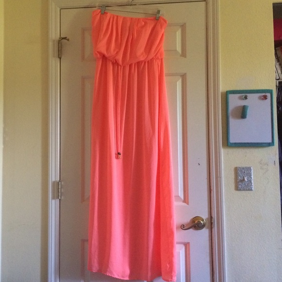 Pink/Orange Maxi Dress