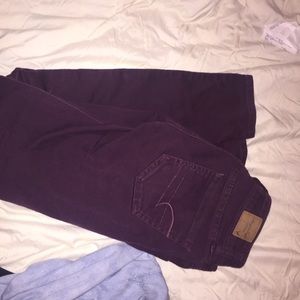 maroon skinny jeans