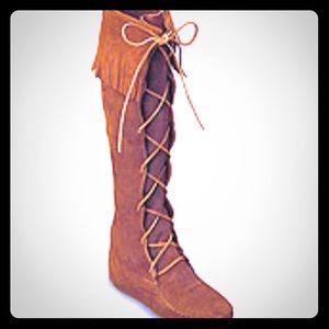 Minnetonka lace up boots