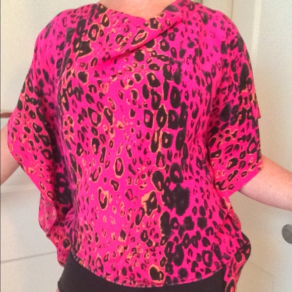 Tracy Reese - Cheetah Print Tunic - 100% Silk
