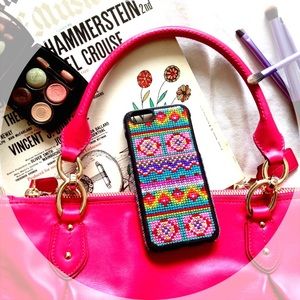 iPhone 6 Case, Pink Aztec Pattern, Xela