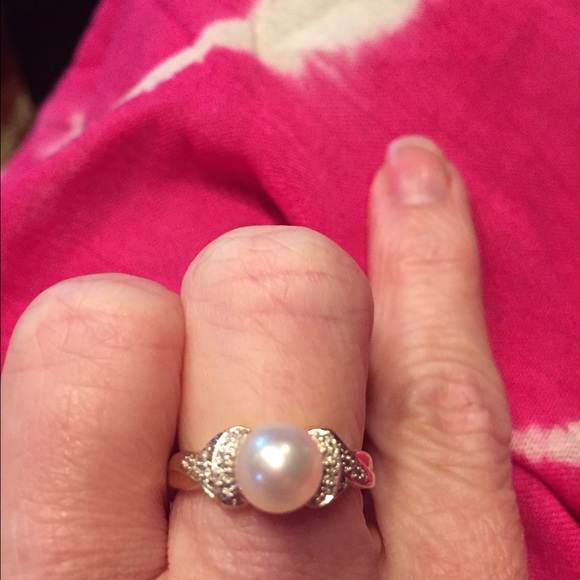 Pearl and Diamond Ring