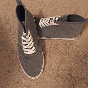 Heather gray high tops