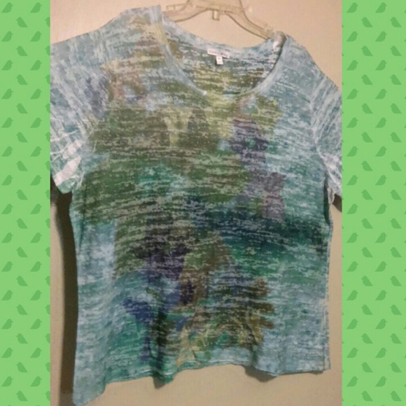 Fashion bug burnout tee colorful