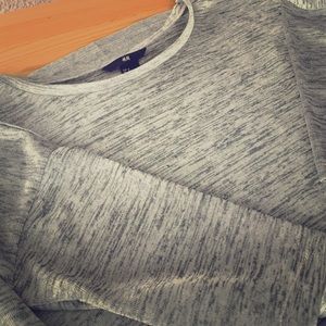 Silver tunic top h&m