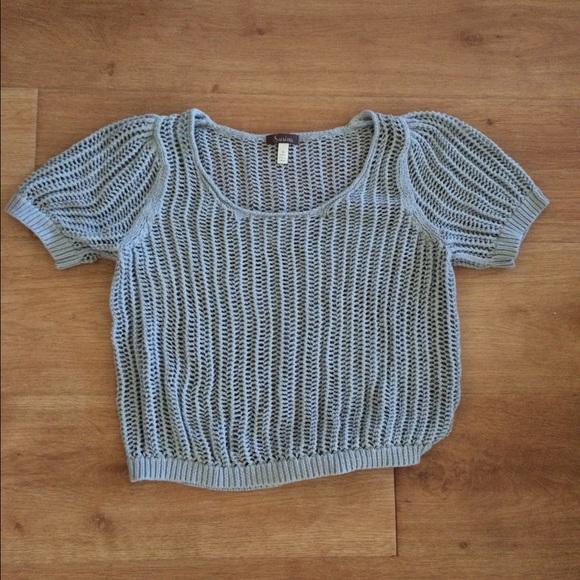 Crop Knit Over Shirt