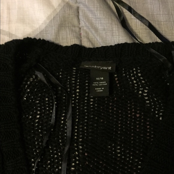 Lane Bryant open knit short sleeve cardigan - Picture 2 of 2