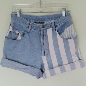 Vintage High Waisted Denim Shorts