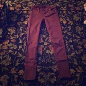 Maroon Skinny Jeans