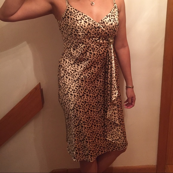 BNWT Dave & Johnny Cheetah Print dress - Picture 1 of 3