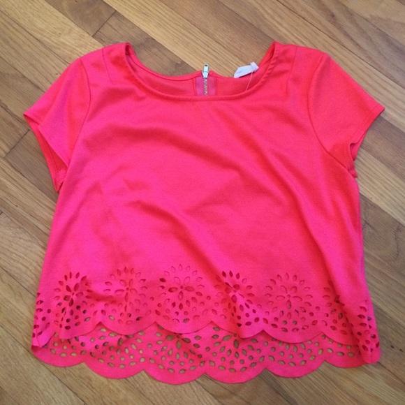 Urban outfitters flower cutout top