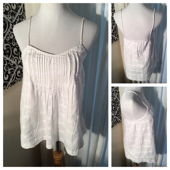 White Gingham Tank