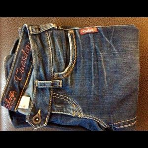 Silver stretch denim