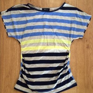 Cute Striped Tee with Lace on Back