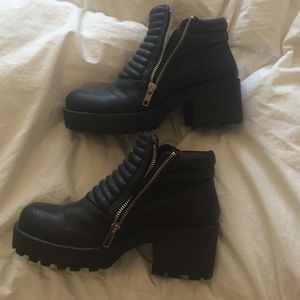 Black Platform Booties