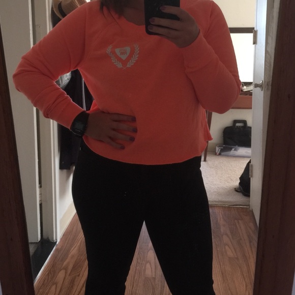 PINK Victoria's Secret Sweaters - Cropped PINK sweatshirt