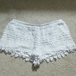 Divided Lace Shorts