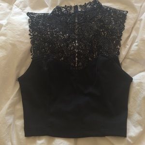 Black Lace Tank