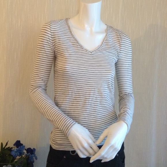 J. Crew Vintage Cotton Striped Long Sleeve Top
