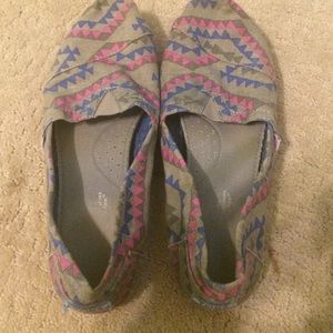 Pink and Blue Aztec Toms.