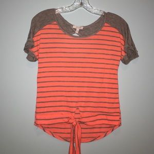 grey and orange striped shirt (delias)