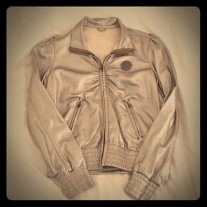 Bronze Bershka faux leather style jacket Large
