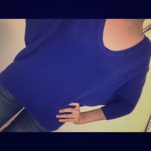 Express blue sweater