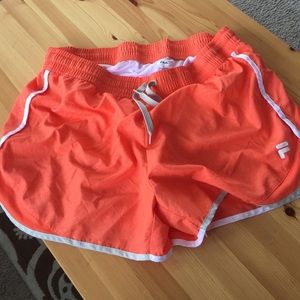 Orange Fila Shorts, XL