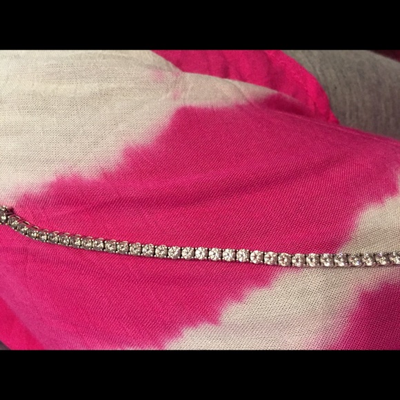 Sterling silver tennis bracelet