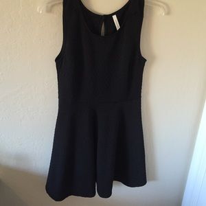 Plain black dress