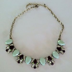 Reserved Mint Green/Purple Sparkling Necklace
