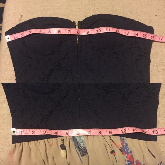 🙃Navy/taupe lace dress - Picture 4 of 4