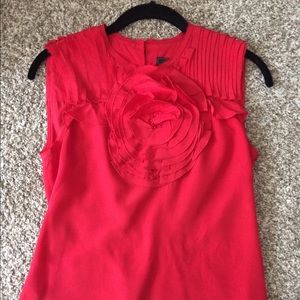 Beautiful red short sleeve blouse