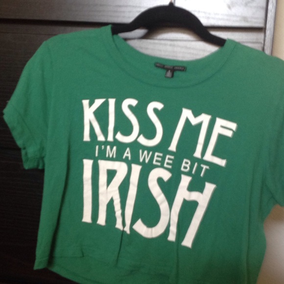 Kiss me I'm Irish crop top