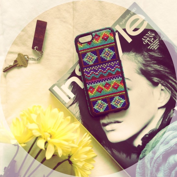 iPhone 6 Case, Blue Aztec Pattern, Xela - Picture 1 of 4