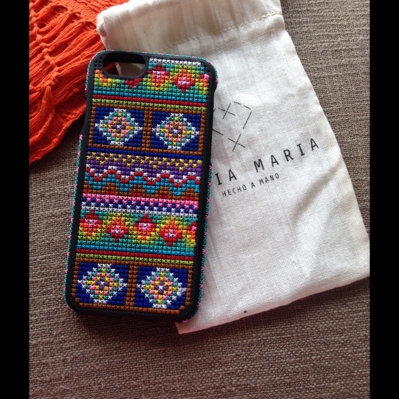 iPhone 6 Case, Blue Aztec Pattern, Xela - Picture 3 of 4