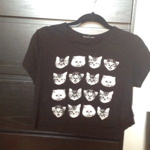 Cat crop top