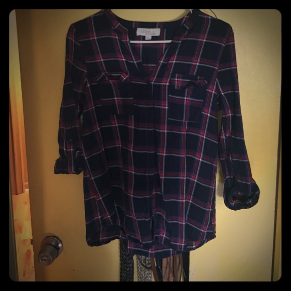 Plaid button down